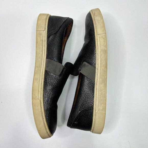 Frye Womens Size 8 Ivy Pewter Metallic Slip-On Leather Sneaker - Picture 6 of 8